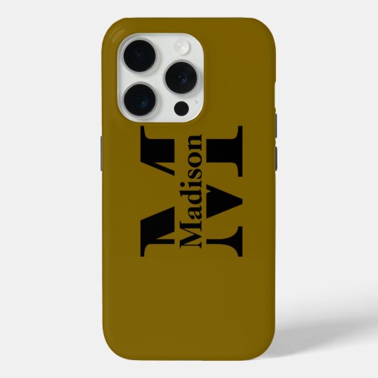 黒モダンモノグミニマルラムCase-Mate Case-Mate iPhoneケース (裏面)