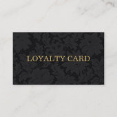 黒モダンレース金ゴールドロイヤリティカード ロイヤリティカード (正面)