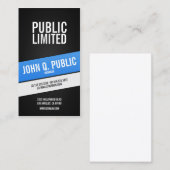 黒モダン企業のプロフェッショナル 名刺 (正面/裏面)