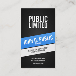 黒モダン企業のプロフェッショナル 名刺