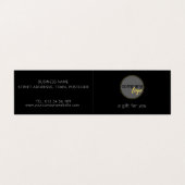 黒モダン会社ロゴ折返しギフト券 名刺 (外部フラット)