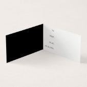 黒モダン会社ロゴ折返しギフト券 名刺 (内部)
