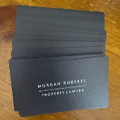 黒モダン会計士弁護士又はプロフェッショナル 名刺