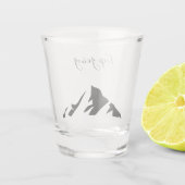 黒モダン保行シンプルき ショットグラス (裏面)