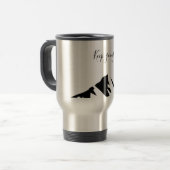 黒モダン保行シンプルき トラベルマグ (正面左)