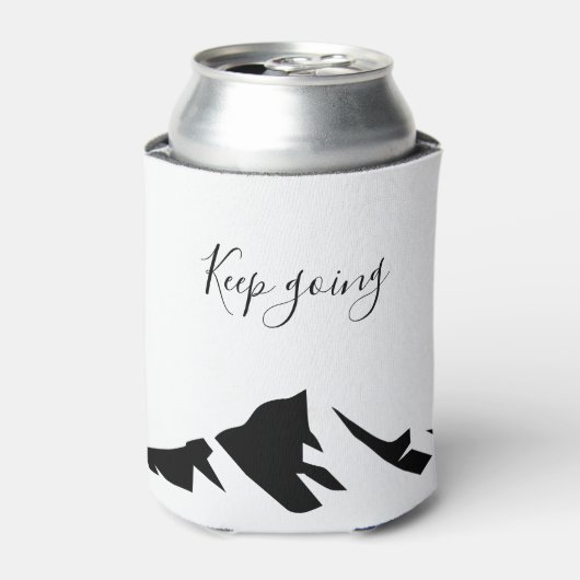 黒モダン保行シンプルき 缶クーラー (缶正面)