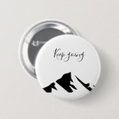 黒モダン保行シンプルき 缶バッジ (正面&裏面)