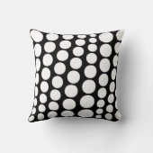 黒モダン円型枕 クッション (裏面)