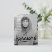 黒モダン写真大卒会 ポストカード (スタンド正面)