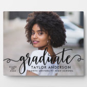 黒モダン台大学院写真卒業 フォトプラーク (正面)