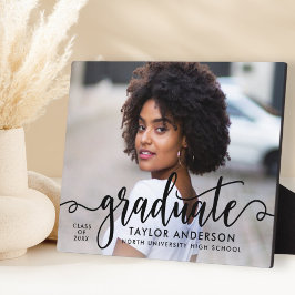 黒モダン台大学院写真卒業 フォトプラーク