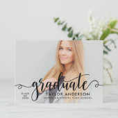 黒モダン台大学院写真卒業 招待状 (スタンド正面)