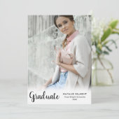 黒モダン台大学院写真卒業 案内状 (スタンド正面)