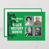 黒モダン史の月のカスタム写真BHM シーズンポストカード (正面/裏面)