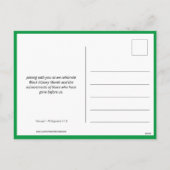 黒モダン史の月のカスタム写真BHM シーズンポストカード (裏面)