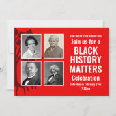 黒モダン史の月の事項写真 招待状 (正面)