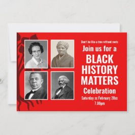 黒モダン史の月の事項写真 招待状