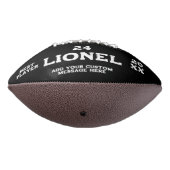 黒モダン名前をカスタムする文字フォトプレーヤー番号 アメリカンフットボール (回転270)