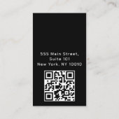 黒モダン圧洗浄移動車洗浄 名刺