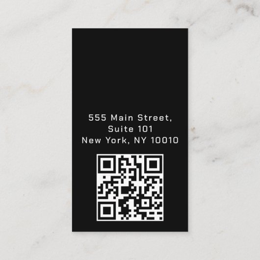 黒モダン圧洗浄移動車洗浄 名刺 (裏面)