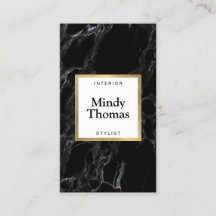 黒モダン大理石フェイク金ゴールド枠