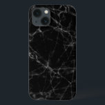 黒モダン大理石壁パターンプリント iPhone 13ケース<br><div class="desc">灰色エレガントの大理石の壁のパターン3黒の灰色と白のアクセント。</div>