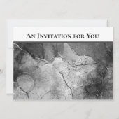 黒モダン大理石誕生日ディナーパーティーインビタ 招待状 (裏面)