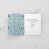 黒モダン字エレガントBLEESED(鳥)ショウジョウコウカンチョウ シーズンカード (内部)