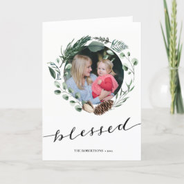 黒モダン字ユエレガントーカリ葉 シーズンカード