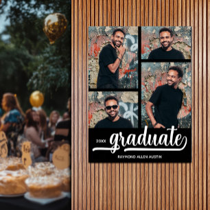 黒モダン学卒業の写真4 ポスター