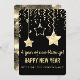 黒モダン年と金ゴールド新年 シーズンカード