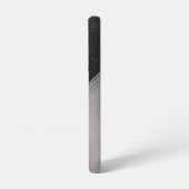 黒モダン幾何学的 SAMSUNG GALAXYケース (左側面)