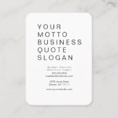 黒モダン幾何形状フェイク金ゴールド 名刺 (裏面)