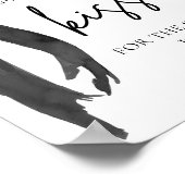 黒モダン弓の推測いくつのキスゲーム ポスター (角)