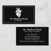 黒モダン心医 名刺 (正面/裏面)