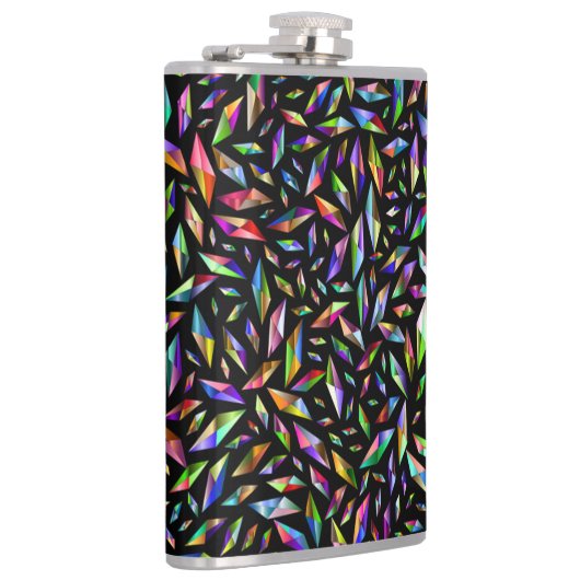 黒モダン数々のの抽象芸術色のダイヤモンド フラスク (右)