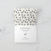 黒モダン文字可愛い金ゴールド黒ギフトパターン シーズンカード (内部)