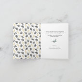 黒モダン文字可愛い金ゴールド黒ギフトパターン シーズンカード (内部)