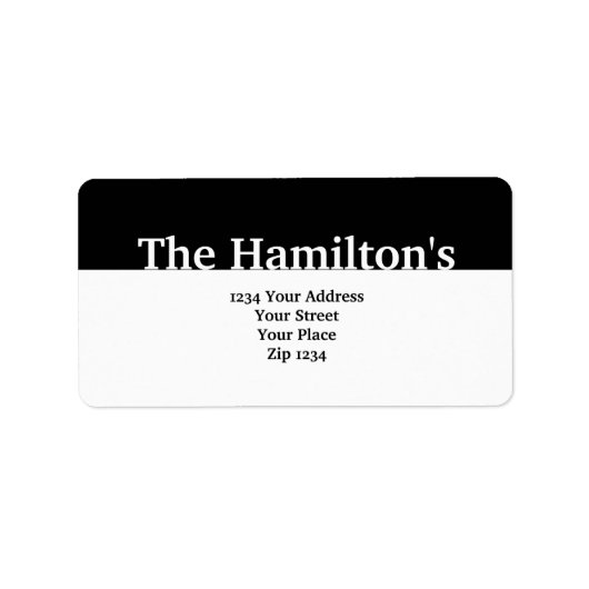 黒モダン旗 ラベル (正面)