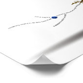 黒モダン日本の海ミニマル引用文アート ポスター (角)