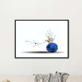 黒モダン日本の海ミニマル引用文アート ポスター