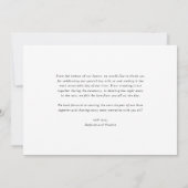 黒モダン書結婚道 サンキューカード (裏面)