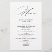 黒モダン書道シンプルミニマ結婚リスト (正面)