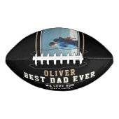 黒モダン最高のパパEver Father's Day写真 アメリカンフットボール (正面)