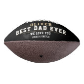 黒モダン最高のパパEver Father's Day写真 アメリカンフットボール (回転270)