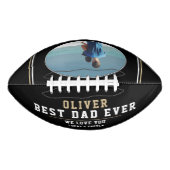 黒モダン最高のパパEver Father's Day写真 アメリカンフットボール (正面)