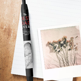 黒モダン最高のパパEver Father's Day写真 黒ボールペン