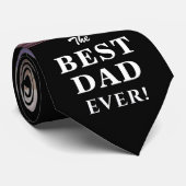 黒モダン最高のパパEver Father's Day 2写真 ネクタイ (ロール)