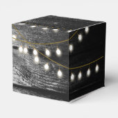 黒モダン材素朴金ゴールドライトアーチ結婚ズ フェイバーボックス (裏面サイド)