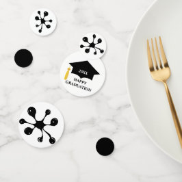 黒モダン染み卒業 コンフェッティ